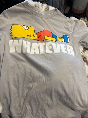 Kids Graphic Short Sleeve Tee - Light Gray "Whatever"
